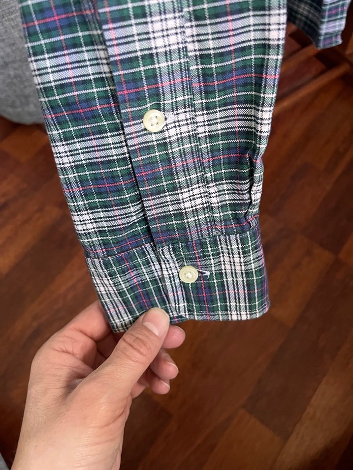 Orjinal Ralph Lauren Erkek Yeşil Pamuklu Uzun Kollu Gömlek - Görsel 4