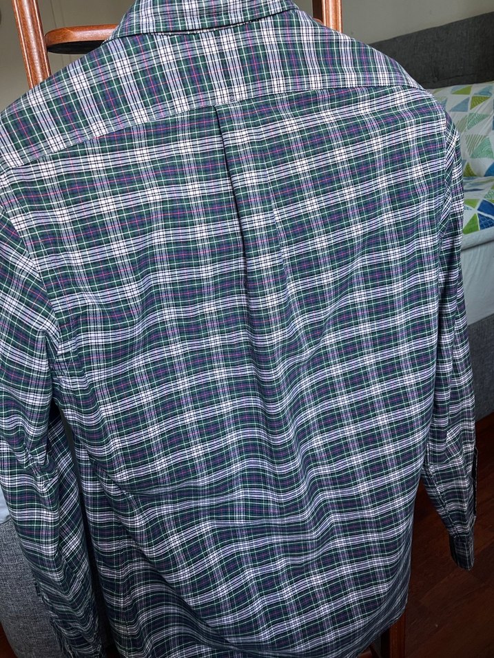 Orjinal Ralph Lauren Erkek Yeşil Pamuklu Uzun Kollu Gömlek - Görsel 5