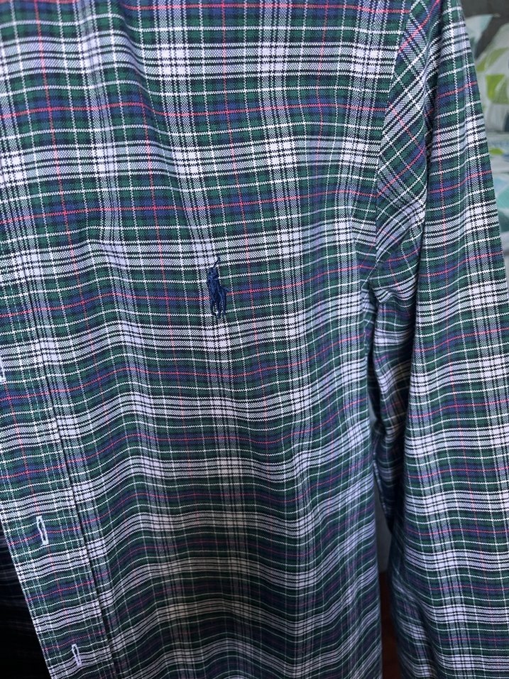 Orjinal Ralph Lauren Erkek Yeşil Pamuklu Uzun Kollu Gömlek - Görsel 2