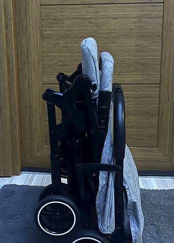 Kabin boy Gri Bebek Arabası Hafif ve Katlanabilir - Görsel 7