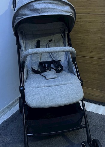 Kabin boy Gri Bebek Arabası Hafif ve Katlanabilir - Görsel 6