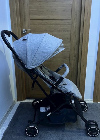 Kabin boy Gri Bebek Arabası Hafif ve Katlanabilir - Görsel 2