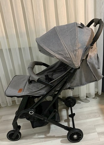 Kabin boy bebek arabası Gri Bebek Arabası Katlanabilir Tasarım - Görsel 2