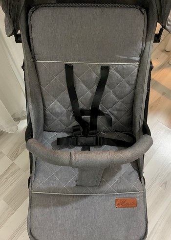 Kabin boy bebek arabası Gri Bebek Arabası Katlanabilir Tasarım - Görsel 6