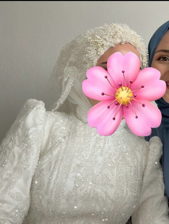 Beyaz Boncuklu Cam Saç Aksesuarı-gelin tacı - Görsel 3