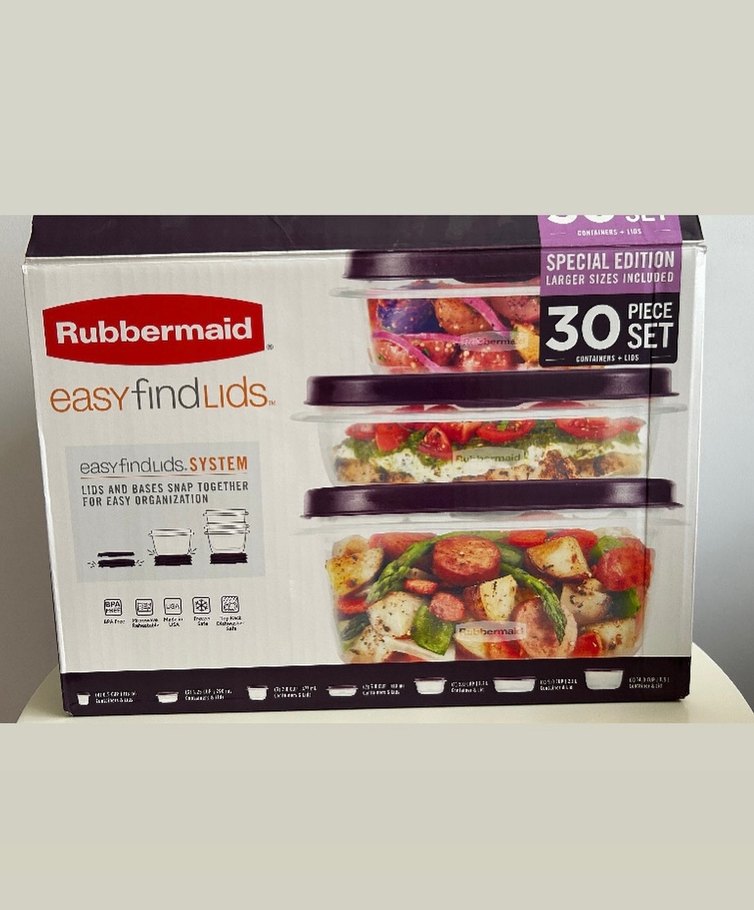 RUBBERMAİD 30 lu saklama kabı seti - Görsel 2