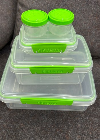 Sistema Yeşil Kilitli Saklama Kapları Seti - Görsel 2