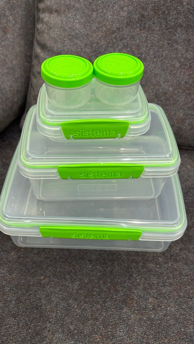 Sistema Yeşil Kilitli Saklama Kapları Seti - Görsel 2
