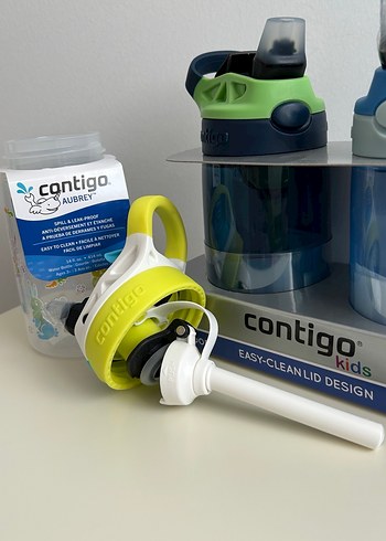 Contigo tavşan desenli pipetli suluk - Görsel 3