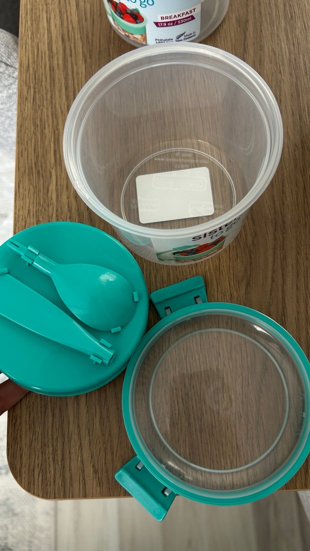 Sistema 530 ml Turkuaz Kahvaltılık Saklama Kabı - Görsel 3