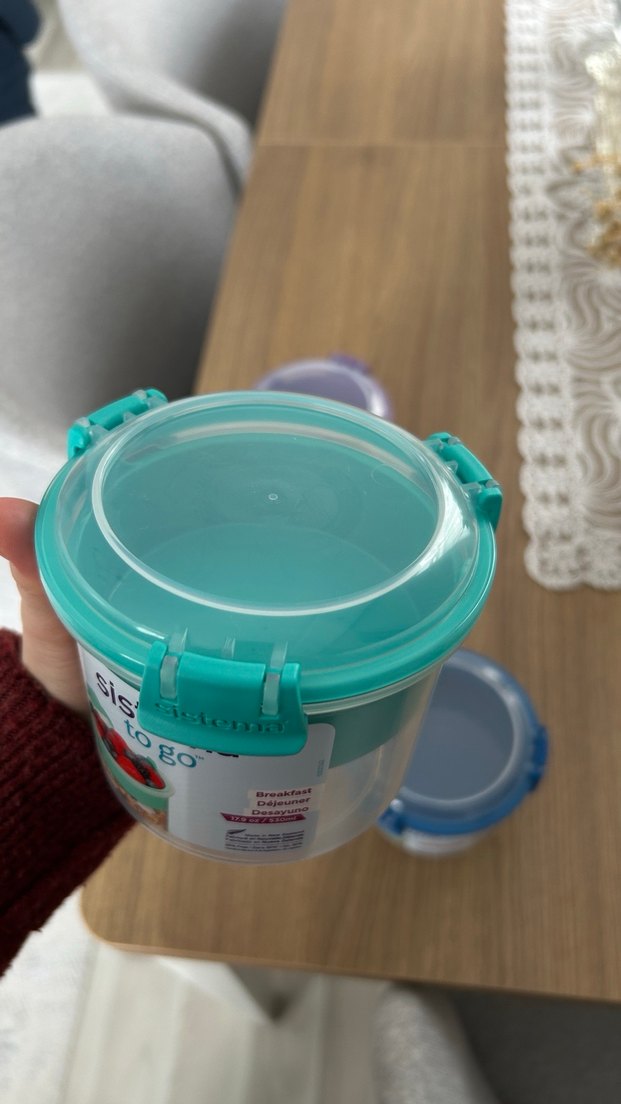 Sistema 530 ml Turkuaz Kahvaltılık Saklama Kabı - Görsel 2