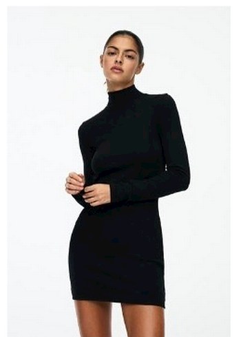 Pull&bear mini elbise sirt dekolteli - Görsel 4