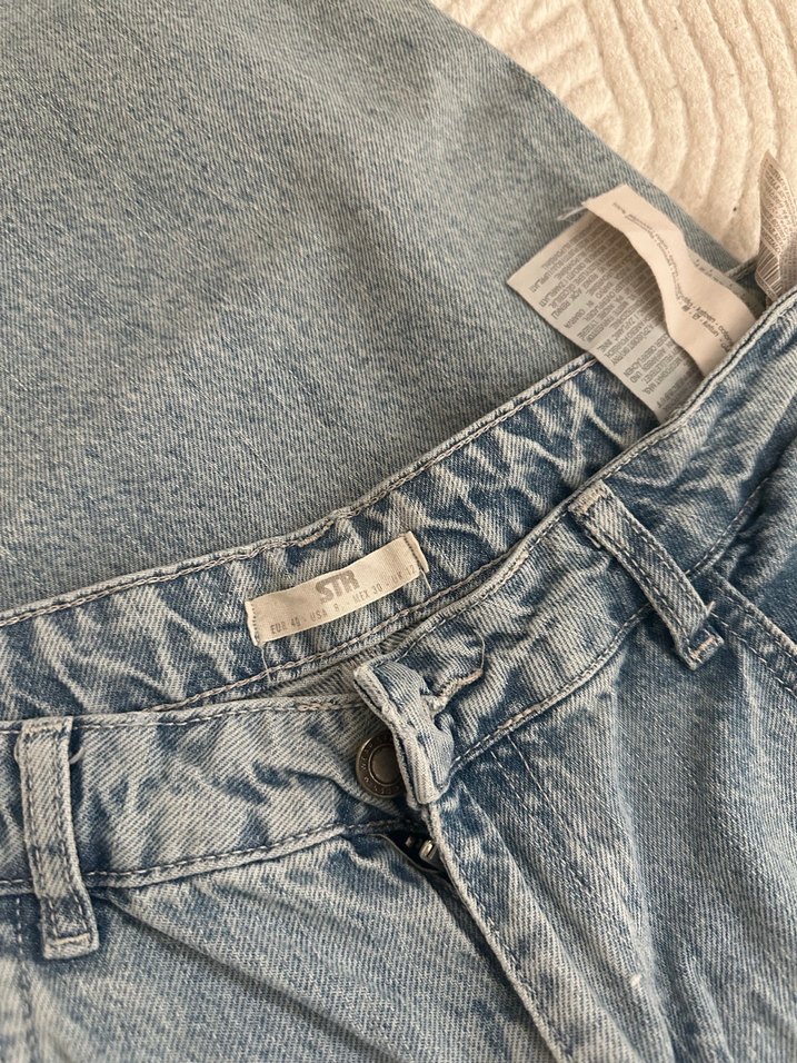 Stradivarius Mavi bol paca Jeans - Görsel 5