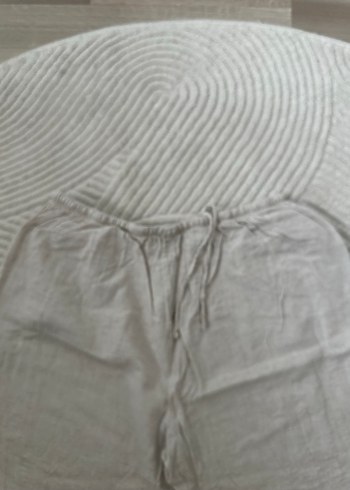 Bershka krem keten pantalon - Görsel 5