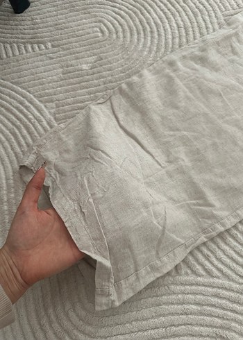 Bershka krem keten pantalon - Görsel 3