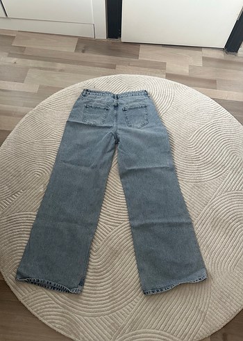 Stradivarius Mavi Bol Paça Jeans - Görsel 2