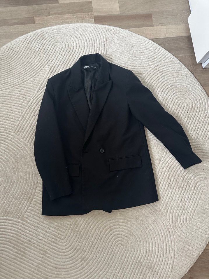 Zara Siyah Blazer Ceket - Görsel 2