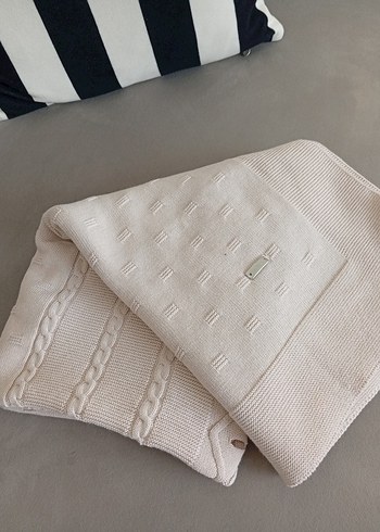 Beyaz Pamuklu Çocuk Battaniyesi - Görsel 4