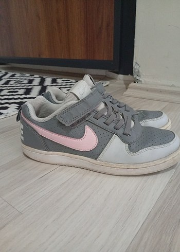 Kız Çocuk Gri Spor Ayakkabı Velcro - Görsel 5