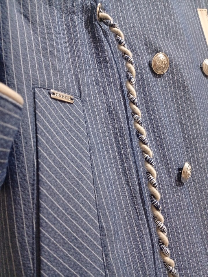 ZÜHRE Uzun Mavi Trençkot - Görsel 5