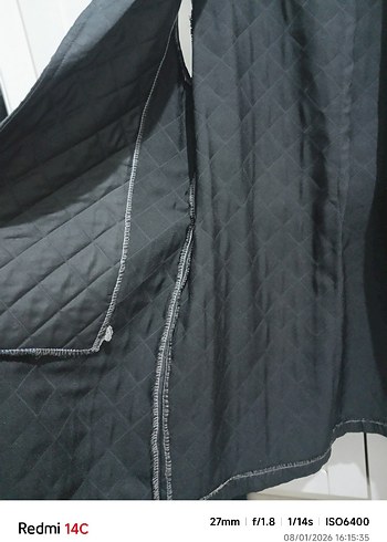 Siyah Kadın Kapitone Yelek Özel dikim - Görsel 8