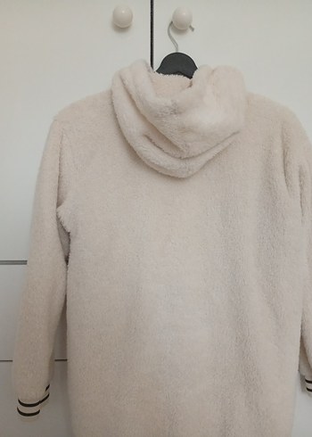 LCW Kız Çocuk Bej Peluş Sweatshirt - Görsel 6