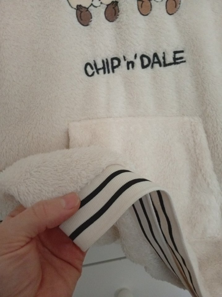 LCW Kız Çocuk Bej Peluş Sweatshirt - Görsel 2