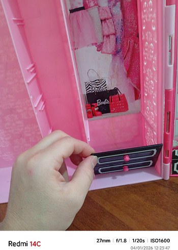 Pembe Barbie Oyuncak Gardırop - Görsel 4