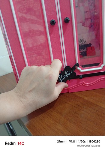 Pembe Barbie Oyuncak Gardırop - Görsel 2