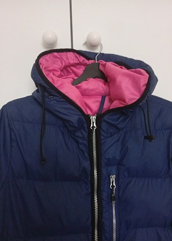 HUMMEL Kız çocuk Pembe Astarlı Kışlık Fermuarlı Mont - Görsel 5