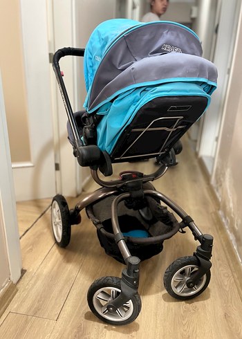 Mavi ve Gri Bebek Arabası - Görsel 3
