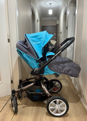 Mavi ve Gri Bebek Arabası - Görsel 4