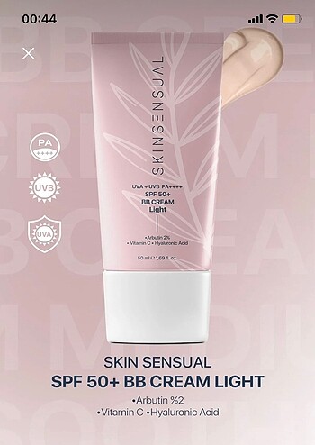 skin sensual bb krem