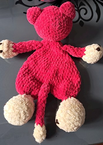 Pembe Yumuşak Peluş Ayıcık Oyuncak - Görsel 2