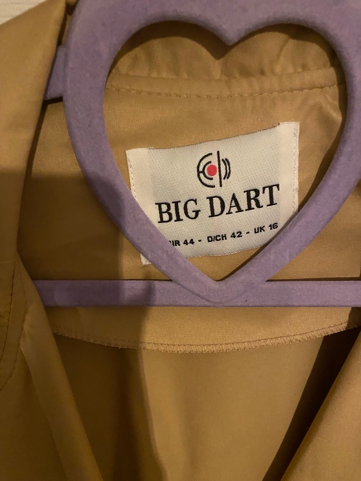 Bej Uzun Kadın Trençkot Düğmeli - Görsel 2