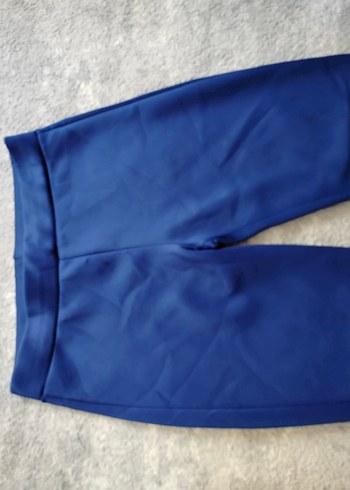 Saks mavisi likralı S-M beden uyumlu İspanyol pantolon - Görsel 3