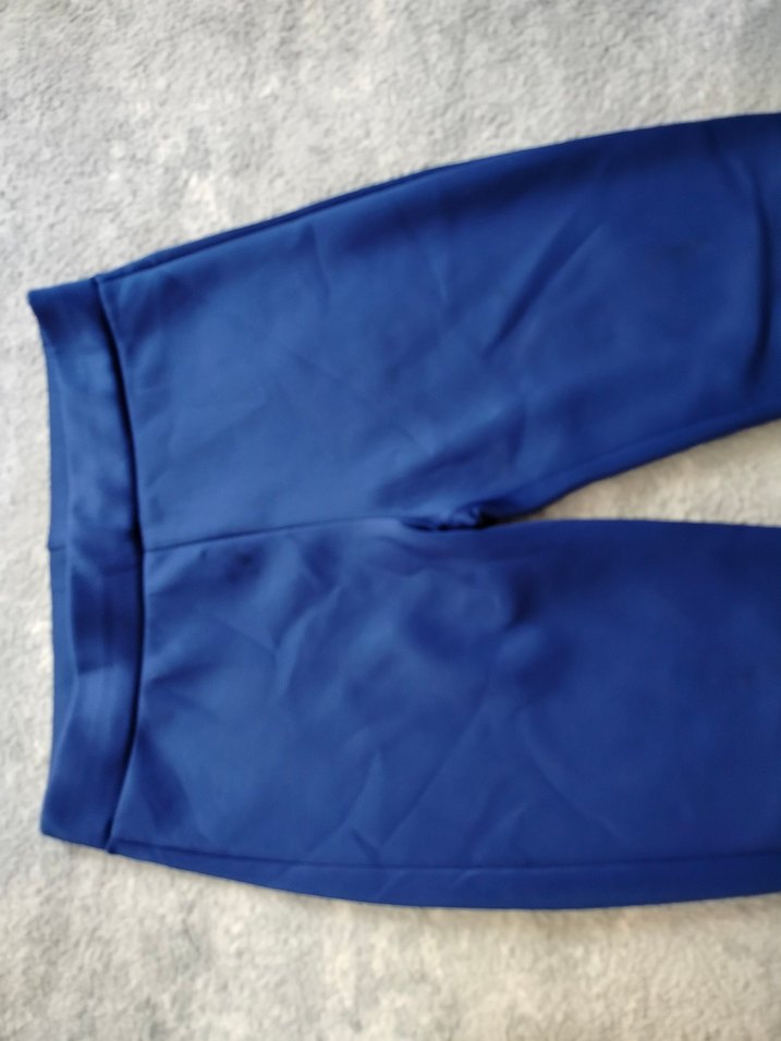 Saks mavisi likralı S-M beden uyumlu İspanyol pantolon - Görsel 3