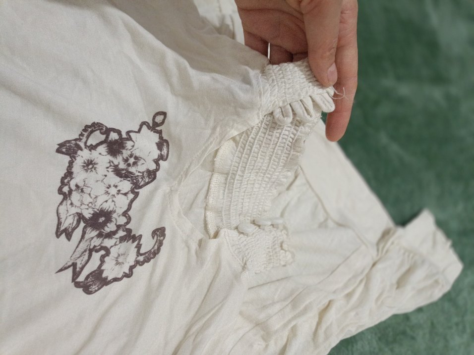 Bohem Uzun Kollu Straplez  Bluzu - Görsel 3