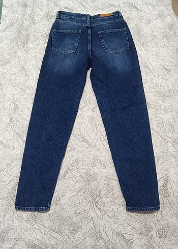 Düğmeli Kadın Kot Pantolon - Görsel 4