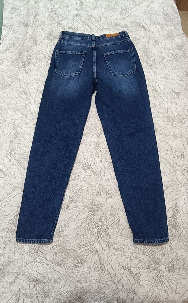 Düğmeli Kadın Kot Pantolon - Görsel 4