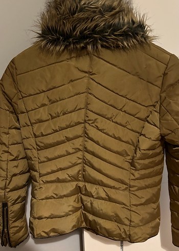 Kürk Detaylı Kadın Kışlık mont - Görsel 2