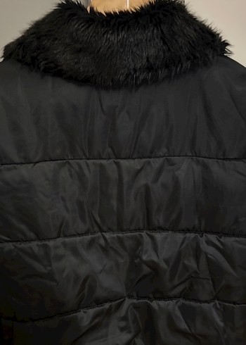 Mavi marka Siyah Kadın Kışlık Kürk Detaylı Mont - Görsel 3