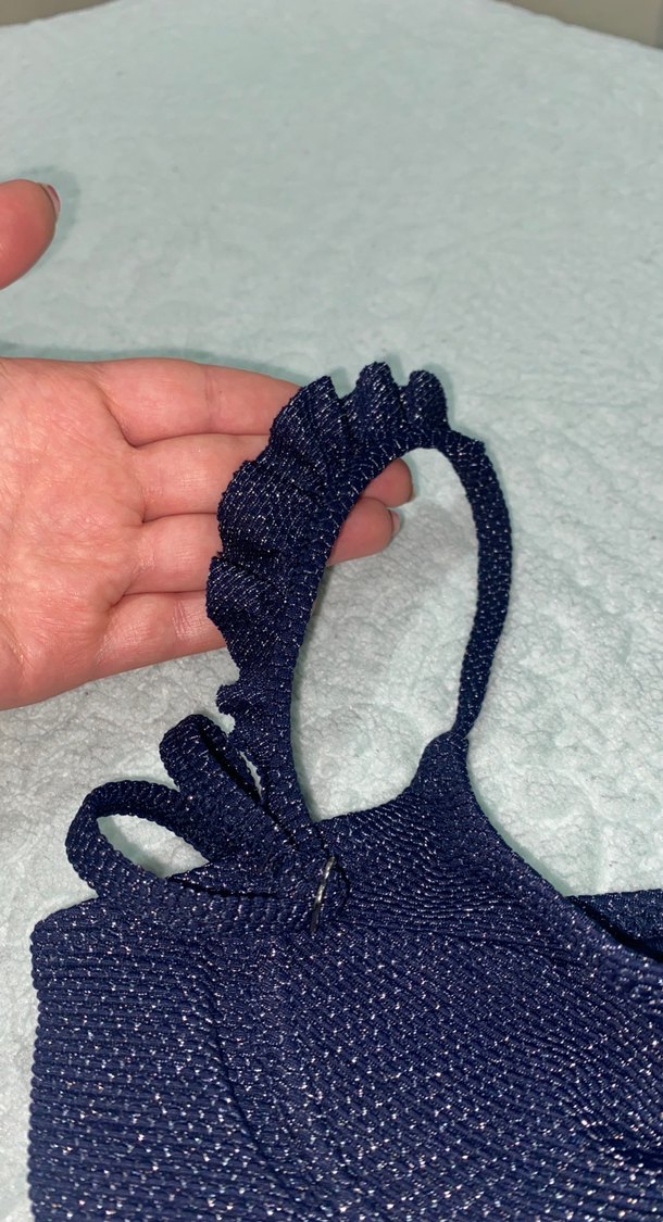 Yargıcı Kadın Lacivert Bikini Takımı(simli) - Görsel 3