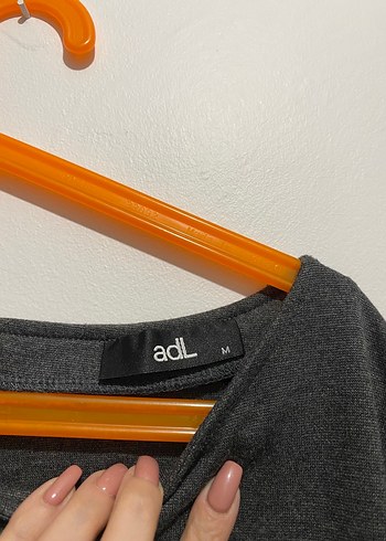 Gri Midi Kadın Ofis Elbisesi Kemer Detaylı - Görsel 3