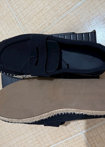 Zara Siyah Erkek Günlük Velcro Espadril - Görsel 4