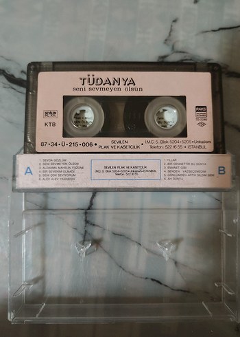 Tüdanya - Seni Sevmeyen Olsun Kaset - Görsel 2