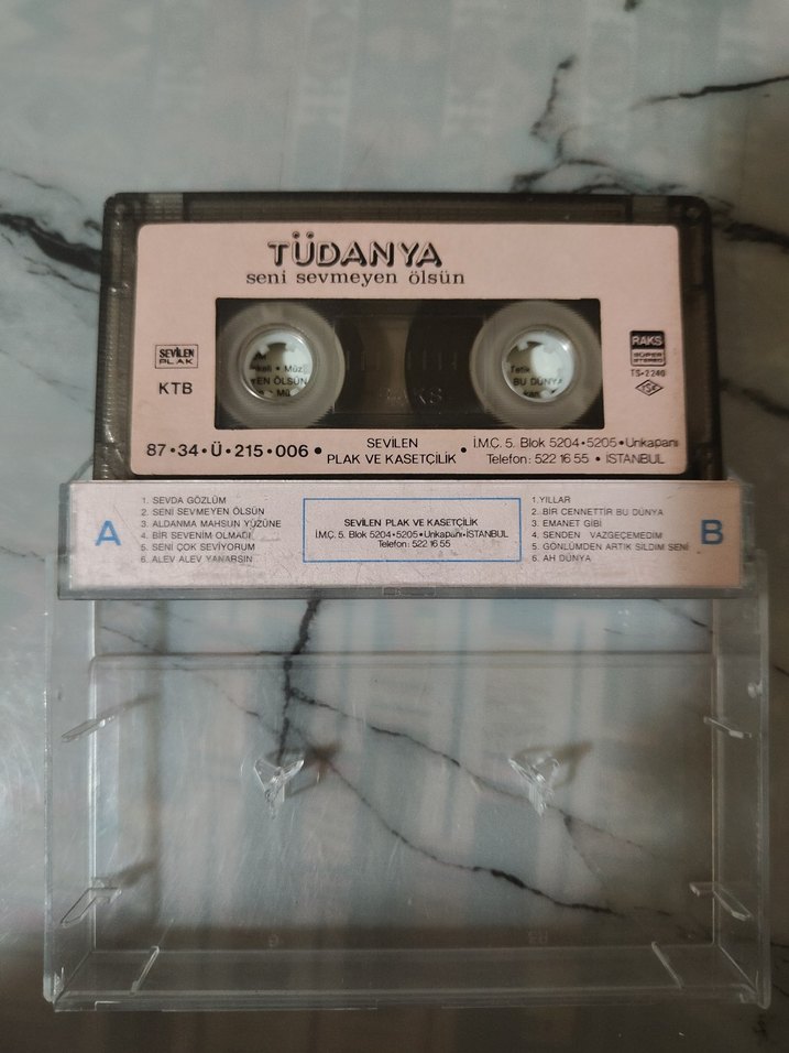 Tüdanya - Seni Sevmeyen Olsun Kaset - Görsel 2