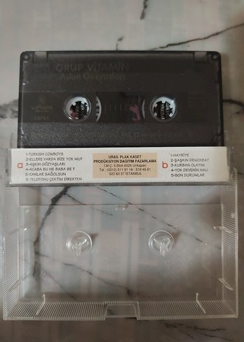 Grup Vitamin - Aşkın Gözyaşları Kaset - Görsel 2