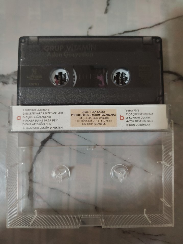 Grup Vitamin - Aşkın Gözyaşları Kaset - Görsel 2