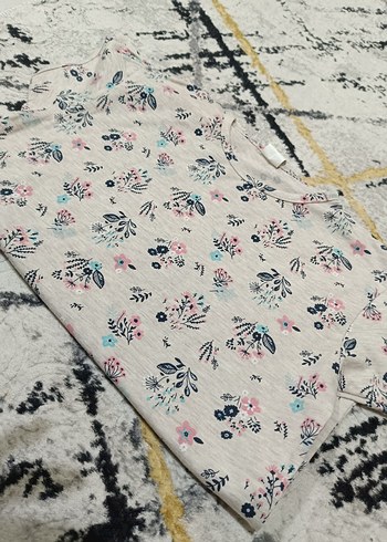 Kız Çocuk Bohem Desenli Kısa Kollu Tişört - Görsel 2